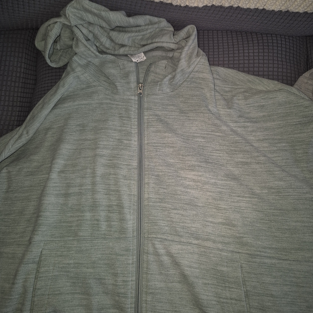 RBX Light Sage Green Zip Hoodie Cardigan
